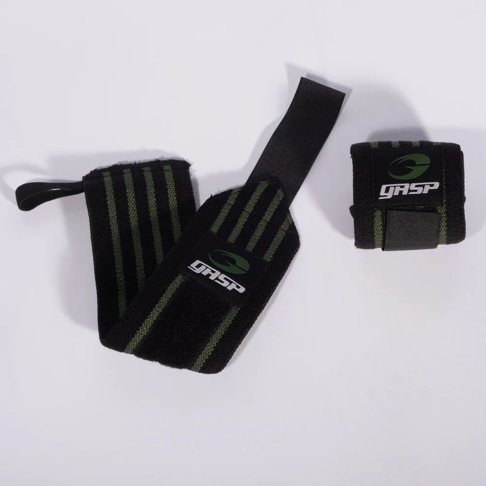 Hardcore Wrist Wraps - Black/Green
