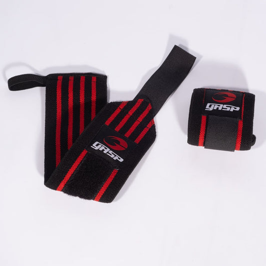 Hardcore Wrist Wraps - Black/Red
