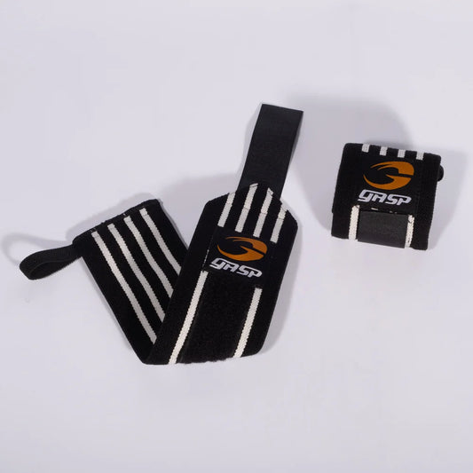 Hardcore Wrist Wraps - Black/White