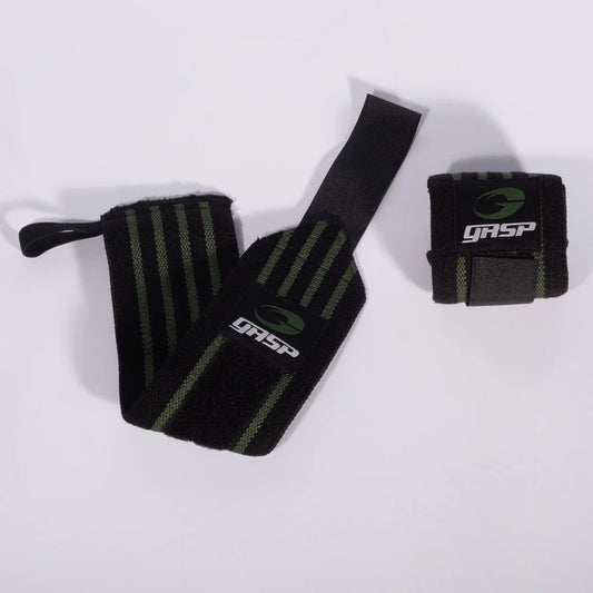 Hardcore Wrist Wraps - Black/Green